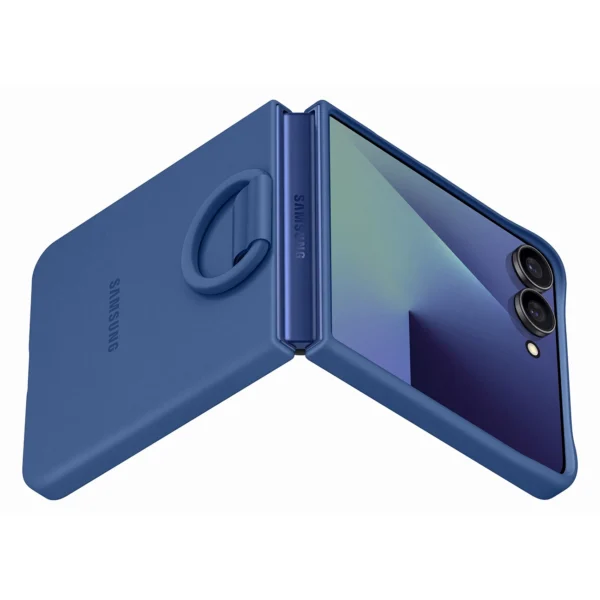 Etui silikonowe Samsung Ring Case na Samsung Galaxy Z Flip7 - niebieskiepol