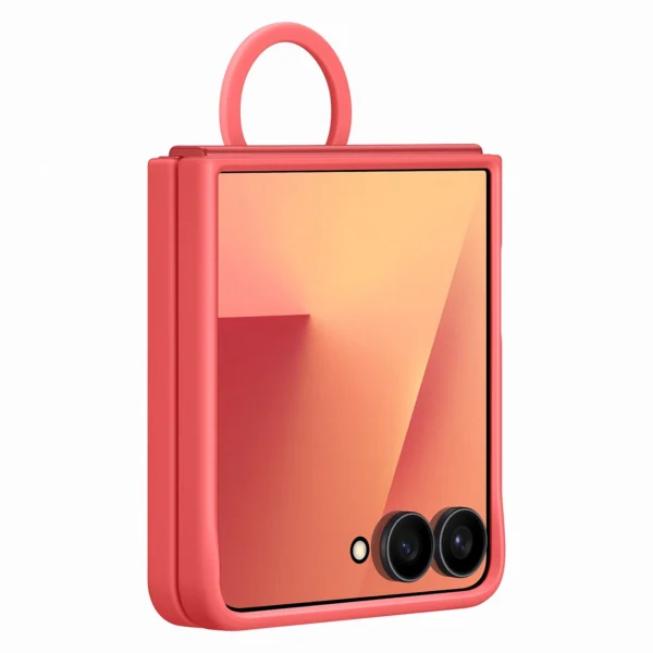 Etui silikonowe Samsung Ring Case na Samsung Galaxy Z Flip7 - czerwonepol
