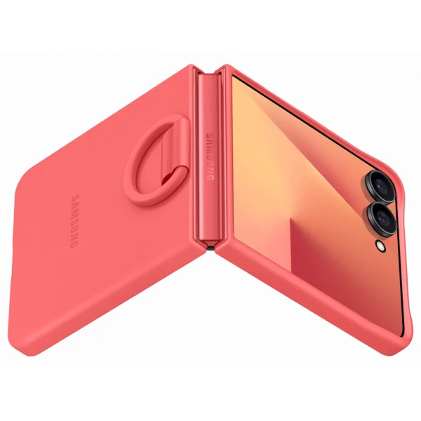 Etui silikonowe Samsung Ring Case na Samsung Galaxy Z Flip7 - czerwonepol