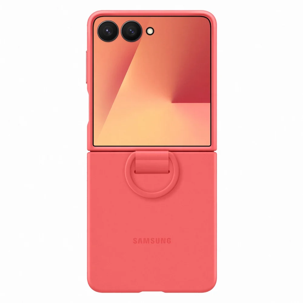 Etui silikonowe Samsung Ring Case na Samsung Galaxy Z Flip7 - czerwonepol