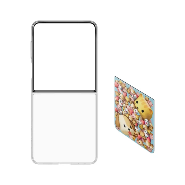 Etui Samsung Flipsuit na Samsung Galaxy Z Flip7 z wymienną płytką - przezroczystepol