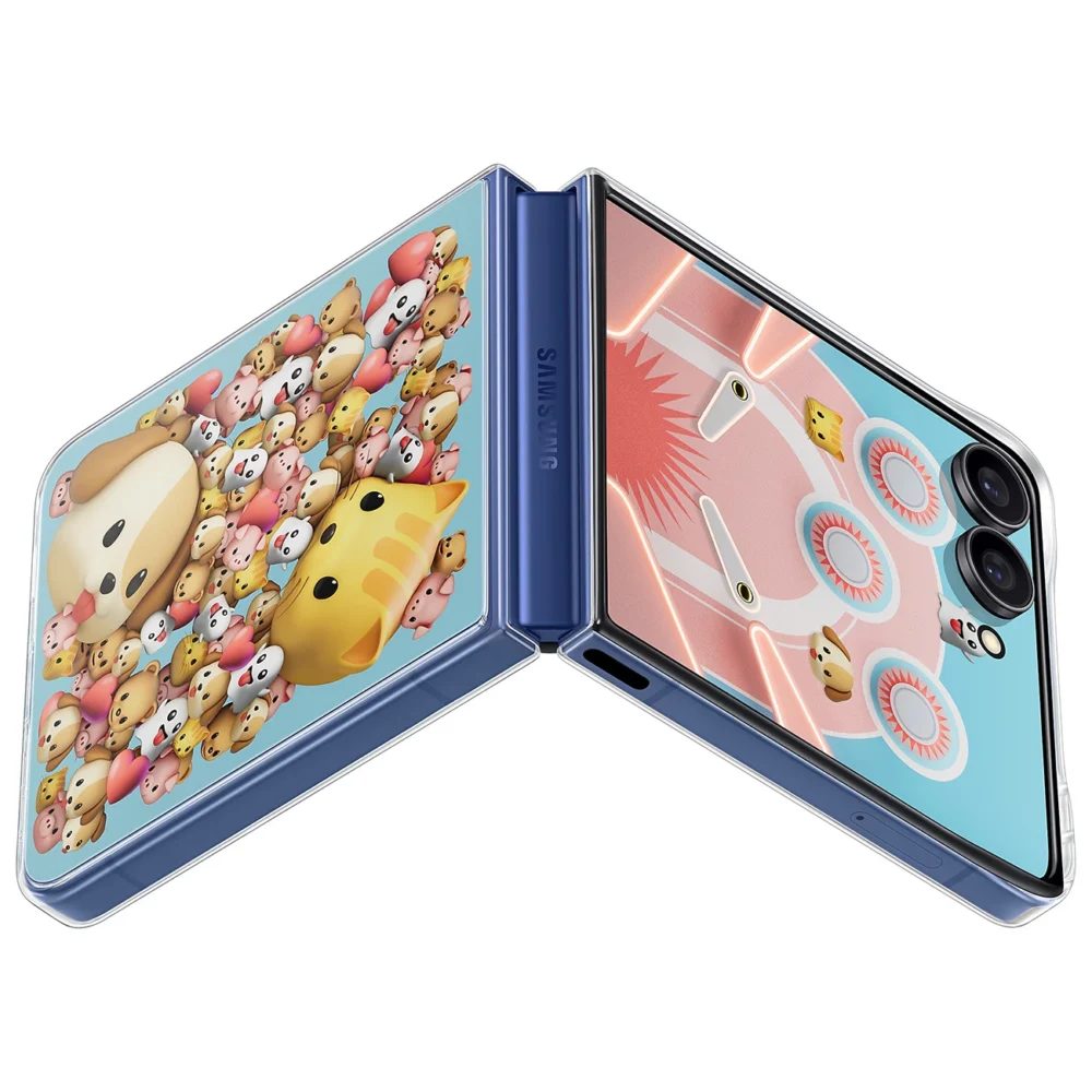 Etui Samsung Flipsuit na Samsung Galaxy Z Flip7 z wymienną płytką - przezroczystepol