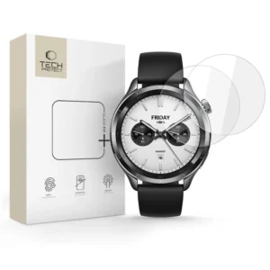 Tech-Protect Glass Fit+ 2-pack tempered glass for Xiaomi Watch S4 - transparenteng