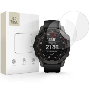 Tech-Protect Glass Fit+ 2-pack tempered glass for Garmin Fenix 7X / 7X Pro - transparenteng
