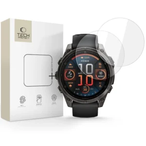 Tech-Protect Glass Fit+ 2-pack tempered glass for Garmin Fenix 8 47mm - cleareng