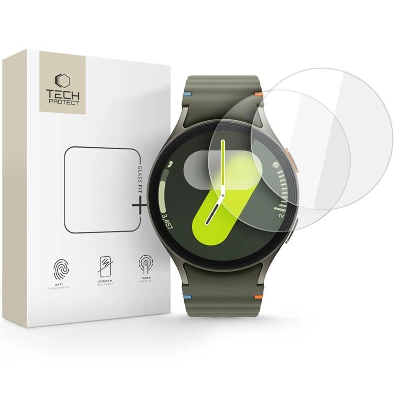 Tech-Protect Glass Fit+ 2-pack tempered glass for Samsung Galaxy Watch 40 / 41 / 42 / 43 / 44 mm - transparenteng