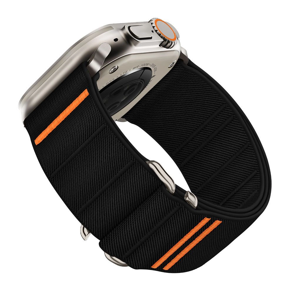 Tech-Protect Nylon Slip Strap for Apple Watch 44 / 45 / 46 / 49 mm - Blackeng