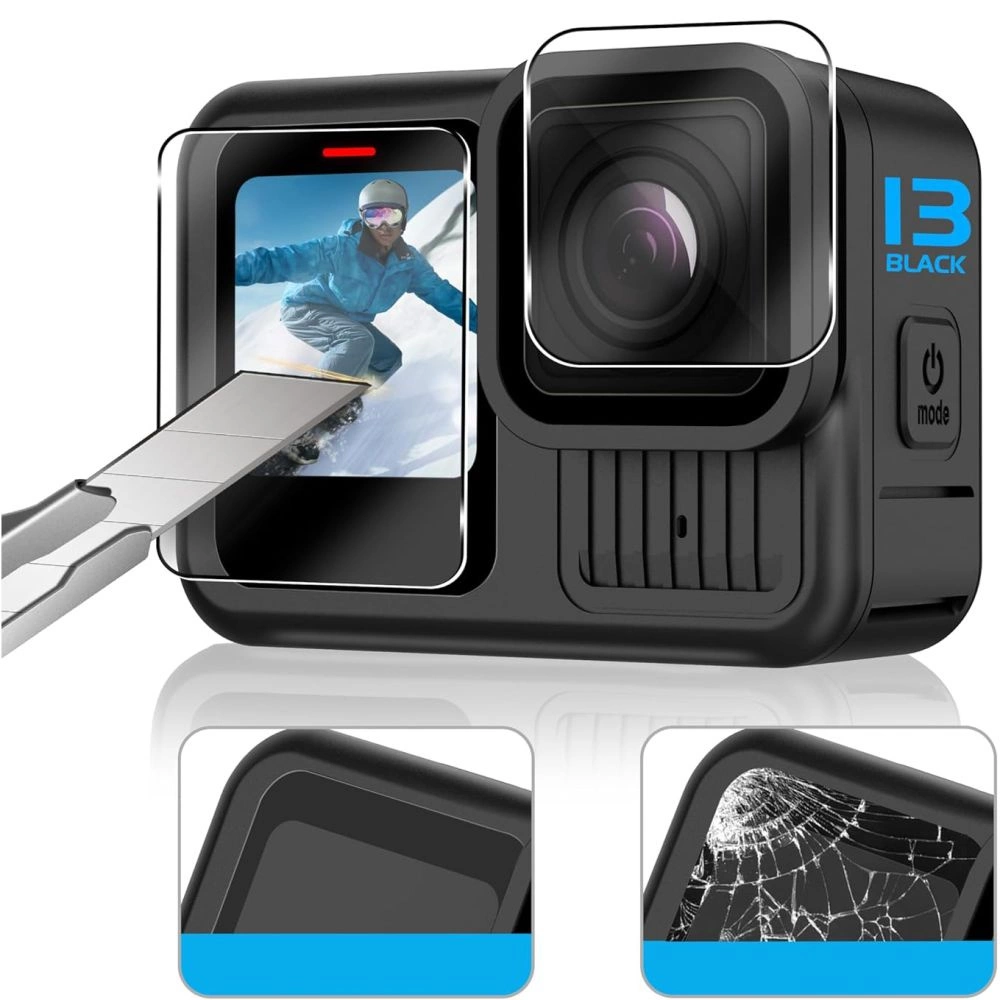 Tech-Protect Glass Fit+ 2-pack tempered glass for GoPro Hero 9 / 10 / 11 / 12 - transparenteng