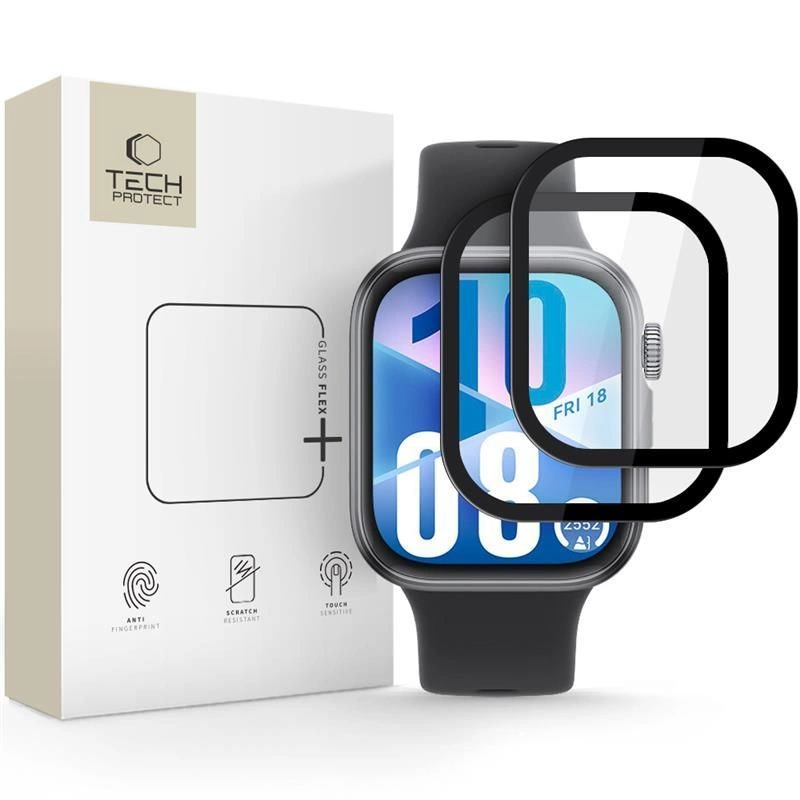 Tech-Protect Glass Flex+ 2-pack hybrid glass for Huawei Watch Fit 4 - blackeng