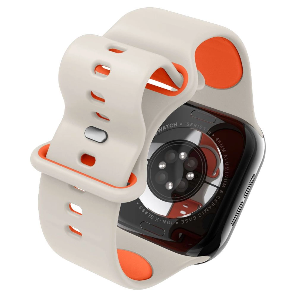 Spigen Nano Pop Strap for Apple Watch 44/45/46/49 mm - Beige-Orangeeng