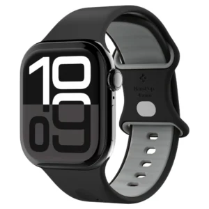 Spigen Nano Pop Strap for Apple Watch 44 / 45 / 46 / 49 mm - Black and Grayeng