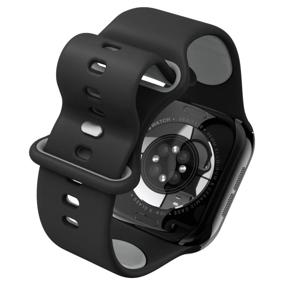 Spigen Nano Pop Strap for Apple Watch 44 / 45 / 46 / 49 mm - Black and Grayeng