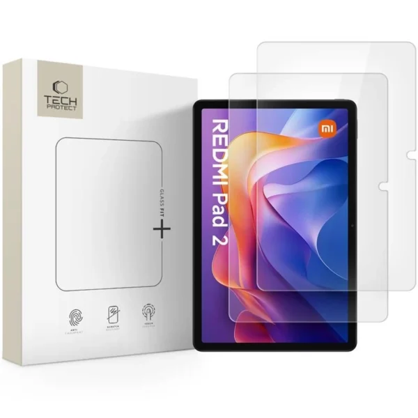 Tech-Protect Glass Fit+ 2-pack tempered glass for Xiaomi Redmi Pad 2 11.0 / SE 11.0 - transparenteng