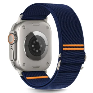 Tech-Protect Nylon Slip Strap for Apple Watch 44 / 45 / 46 / 49 mm - Navy Blueeng