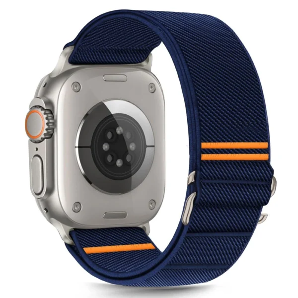 Tech-Protect Nylon Slip Strap for Apple Watch 44 / 45 / 46 / 49 mm - Navy Blueeng