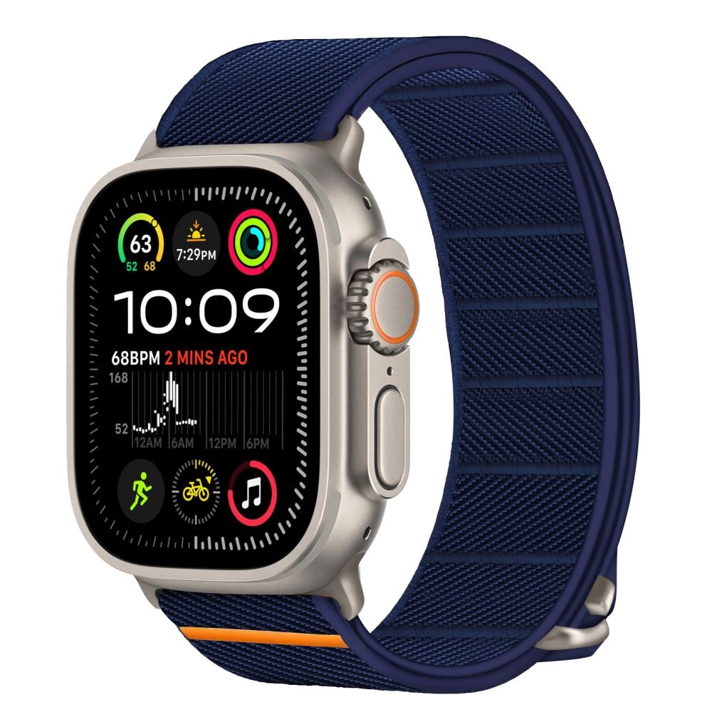 Tech-Protect Nylon Slip Strap for Apple Watch 44 / 45 / 46 / 49 mm - Navy Blueeng