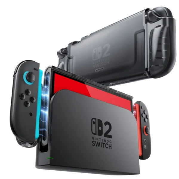 Supcase Crystal Case for Nintendo Switch 2 - Transparent Blackeng