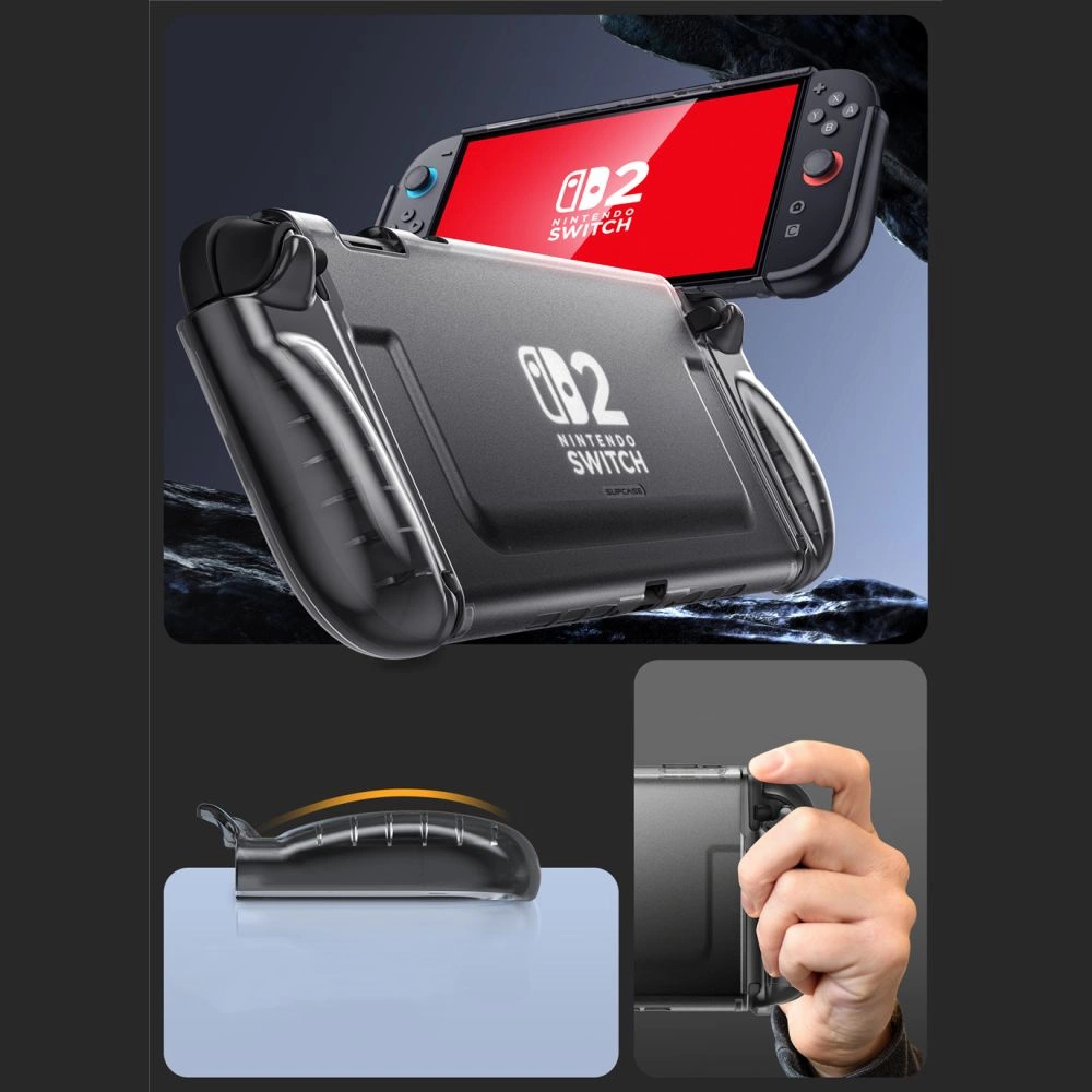 Supcase Crystal Case for Nintendo Switch 2 - Transparent Blackeng