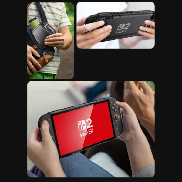 Supcase Crystal Case for Nintendo Switch 2 - Transparent Blackeng
