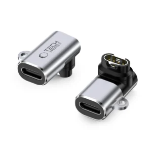 Tech-Protect Ultraboost USB-C Angle Adapter for Garmin Watch - Grayeng