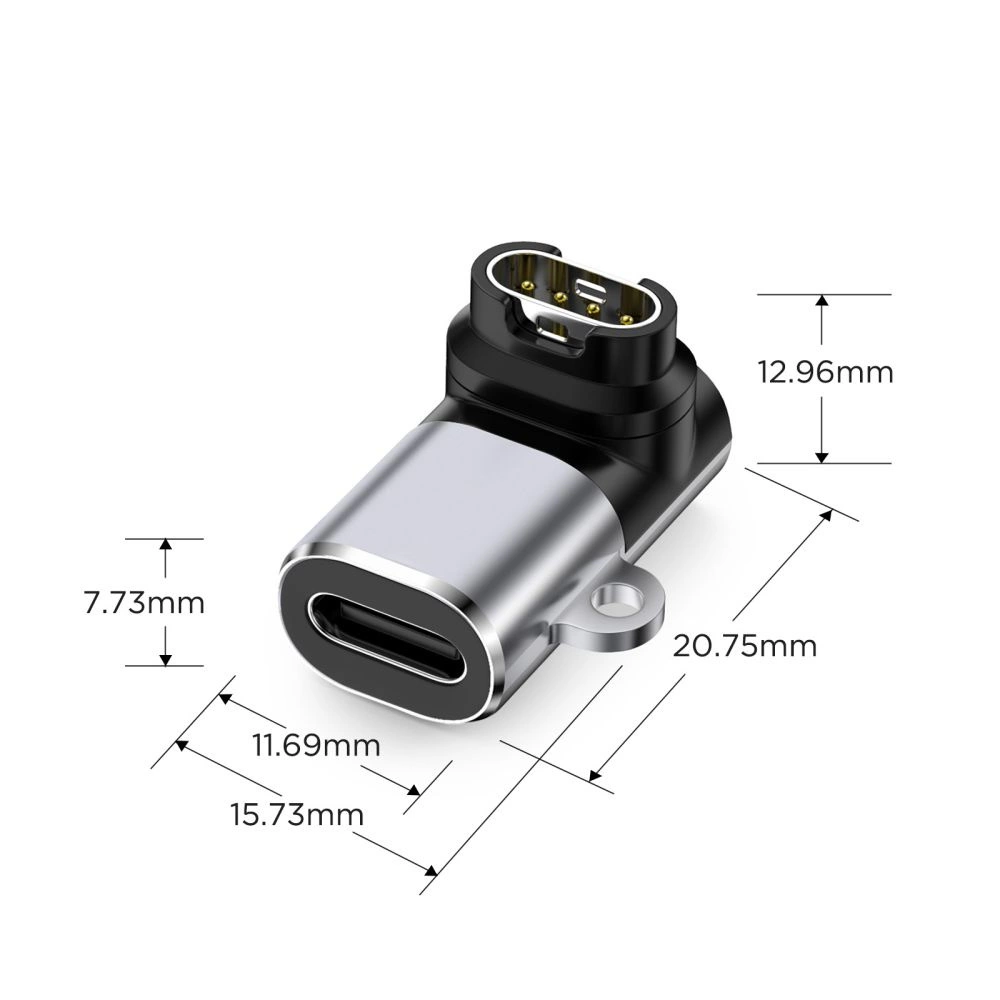 Tech-Protect Ultraboost USB-C Angle Adapter for Garmin Watch - Grayeng