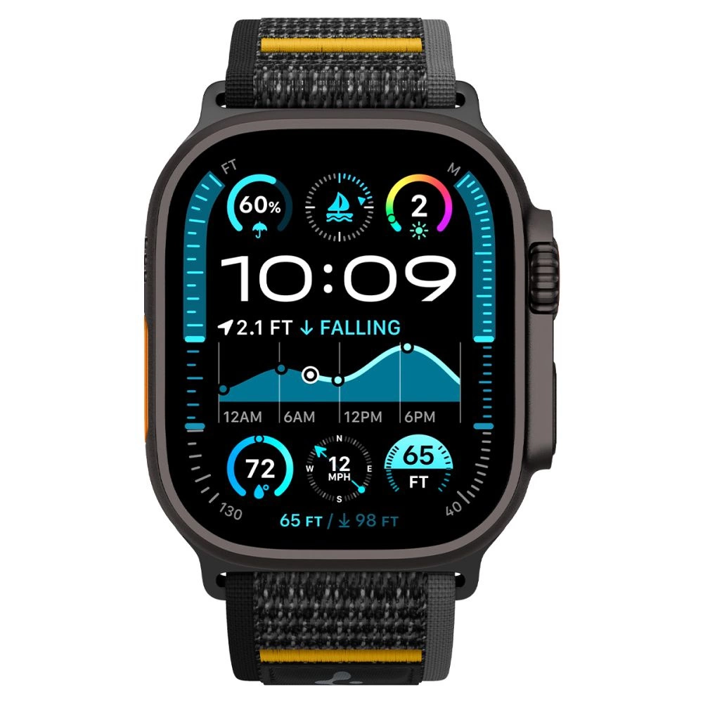Spigen Athlex Air Strap for Apple Watch 44 / 45 / 46 / 49 mm - Blackeng