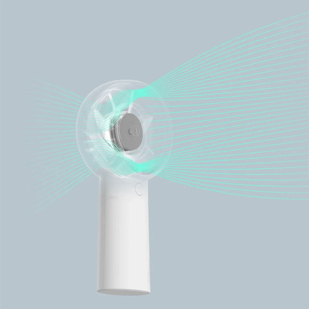 Jisulife Handheld Fan Life5 Plus 4000 mAh Portable USB Fan - Whiteeng