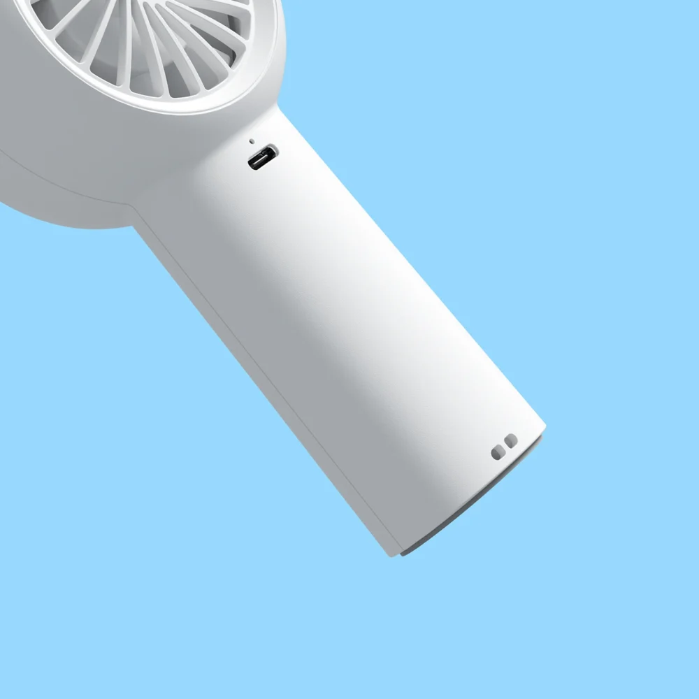 Jisulife Handheld Fan Life5 Plus 4000 mAh Portable USB Fan - Whiteeng