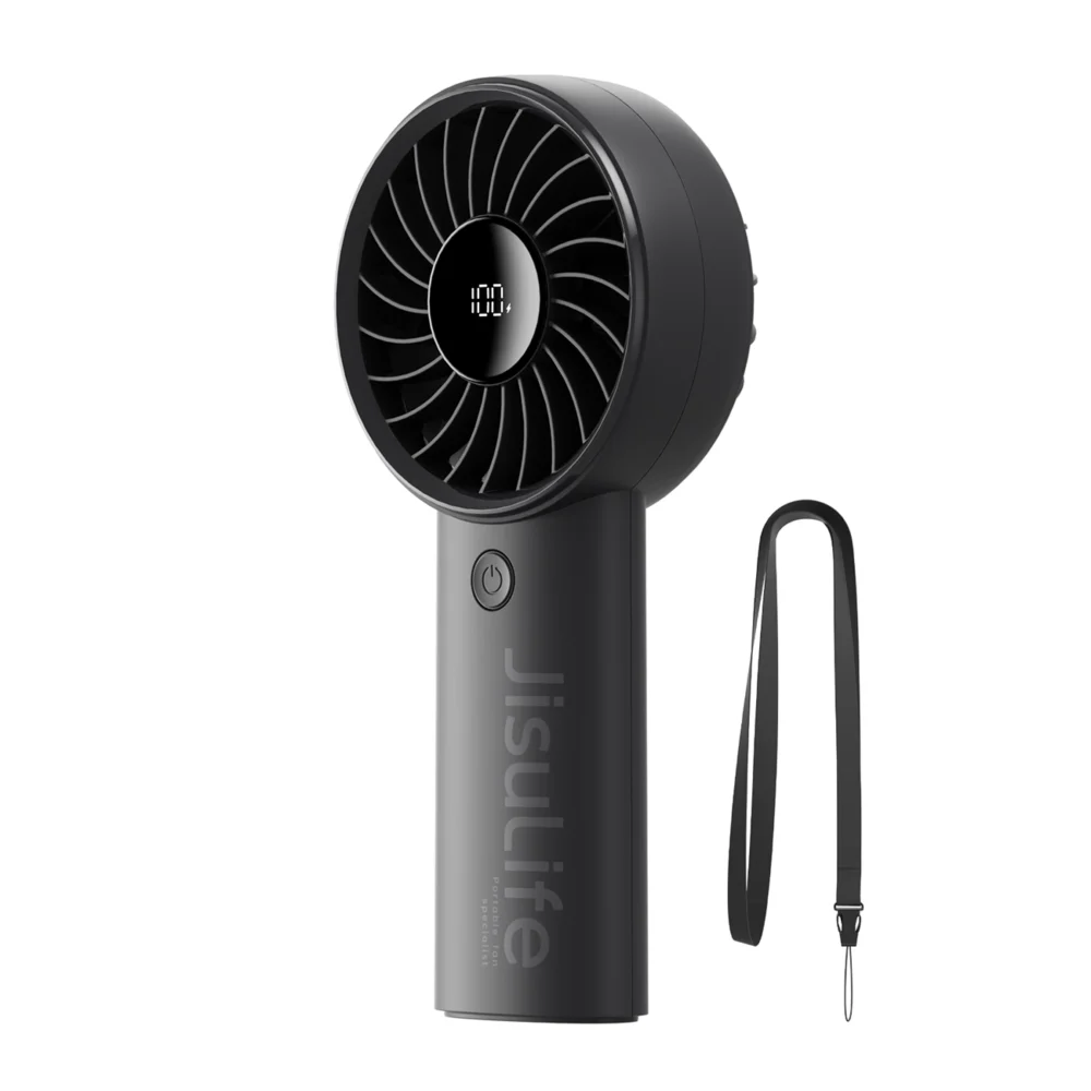 Jisulife Handheld Fan Life4 3600mAh Portable USB Fan - Blackeng