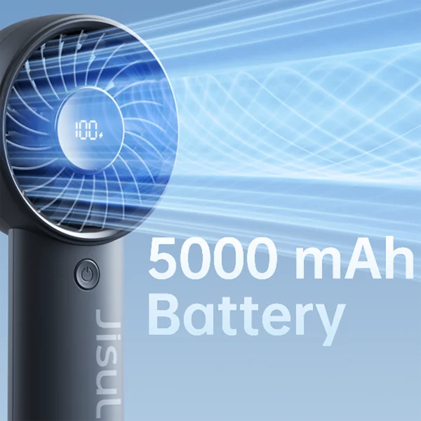 Jisulife Handheld Fan Life4 5000mAh Portable USB Fan - Blackeng
