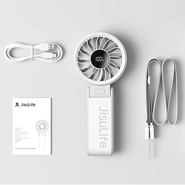 Jisulife Handheld Fan Life7 5000mAh Portable USB Fan - Grayeng