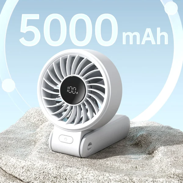 Jisulife Handheld Fan Life7 5000mAh Portable USB Fan - Grayeng