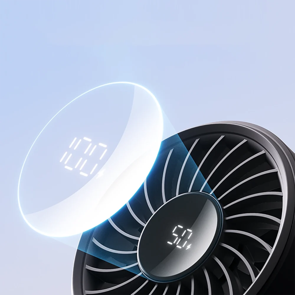 Jisulife Handheld Fan Life7 5000mAh Portable USB Fan - Blackeng