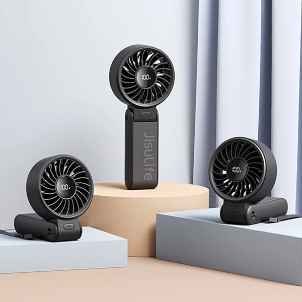 Jisulife Handheld Fan Life7 5000mAh Portable USB Fan - Blackeng