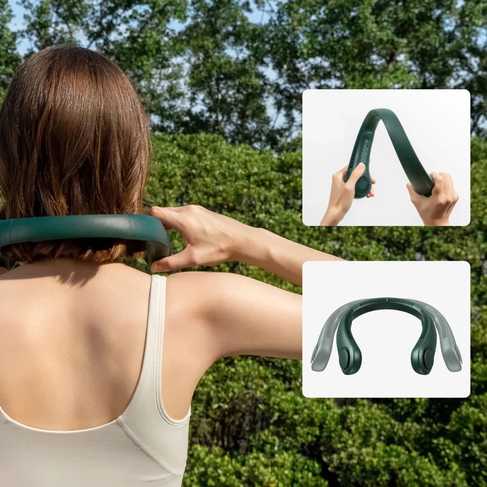 Jisulife Neck Fan Life3 Portable USB Neck Fan - Greeneng