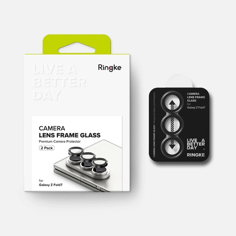 Ringke Camera Frame Protector 2-pack for Samsung Galaxy Z Fold 7 - Blackeng