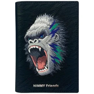 Nimmy Raptor Gorilla Passport/Wallet Case - Blackeng