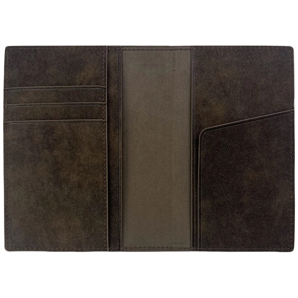 Nimmy Raptor Wolf Passport/Wallet Case - Browneng