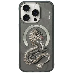 Nimmy Dragon MagSafe Case for iPhone 16 Pro Max - Grayeng