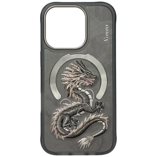 Nimmy Dragon MagSafe Case for iPhone 16 Pro Max - Grayeng