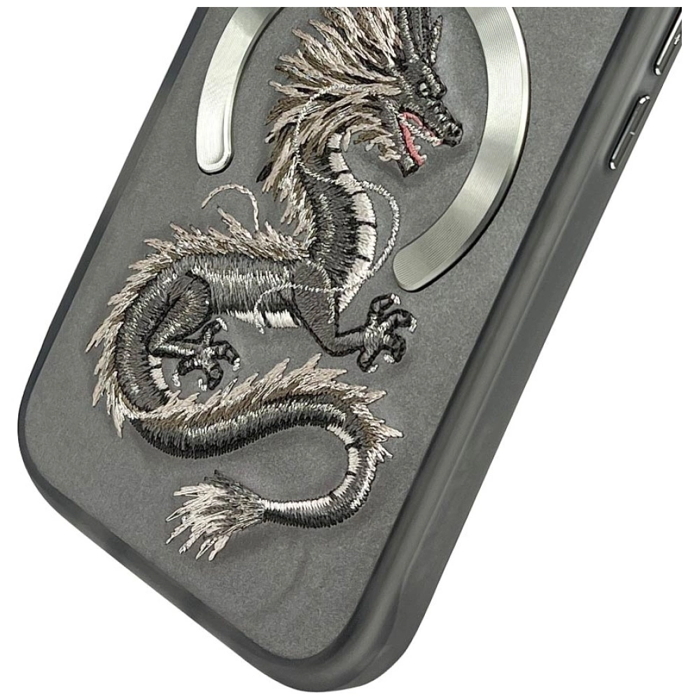 Nimmy Dragon MagSafe Case for iPhone 16 Pro Max - Grayeng