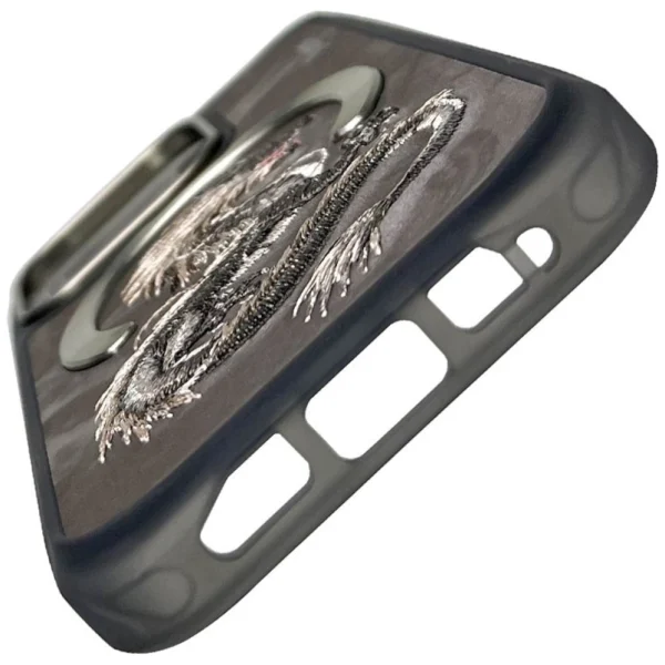 Nimmy Dragon MagSafe Case for iPhone 16 Pro Max - Grayeng