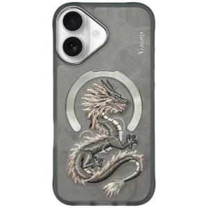 Nimmy Dragon MagSafe iPhone 16 Case - Grayeng