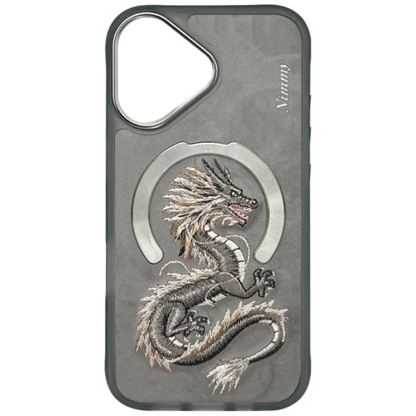 Nimmy Dragon MagSafe iPhone 16 Case - Grayeng