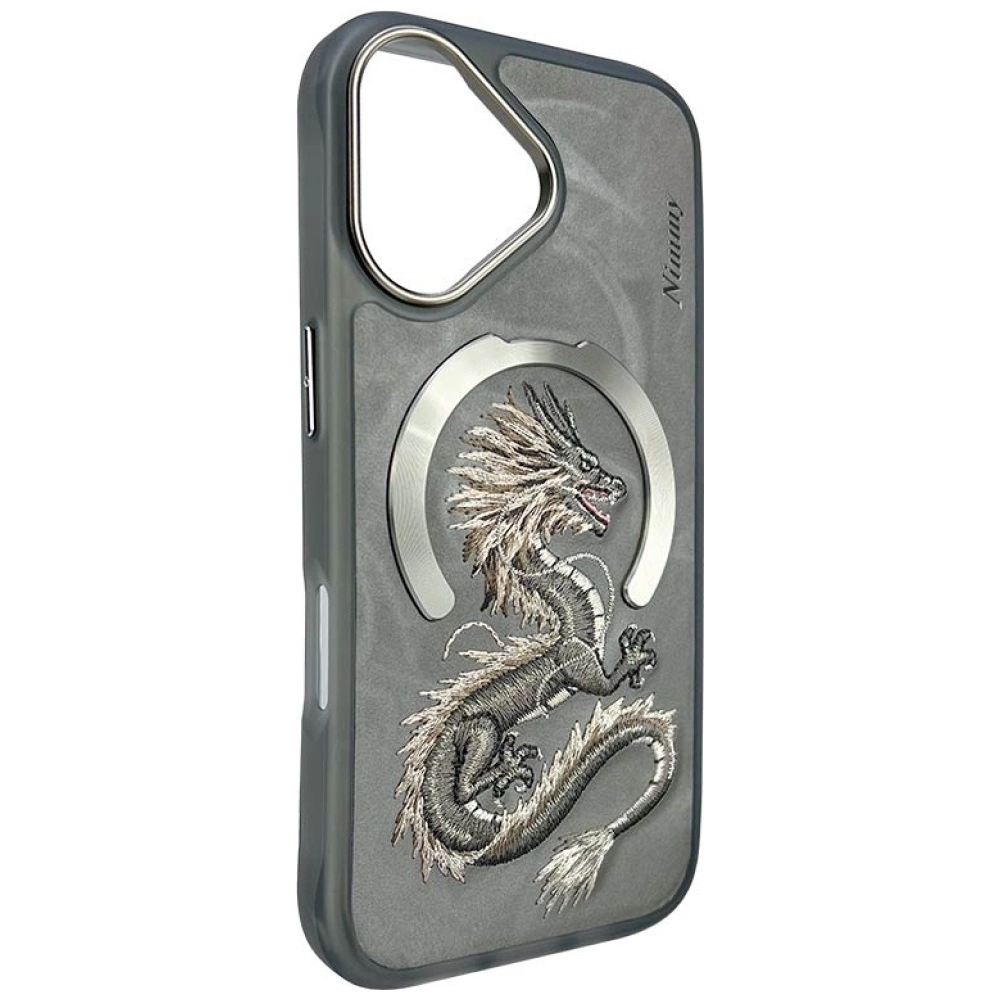 Nimmy Dragon MagSafe iPhone 16 Case - Grayeng