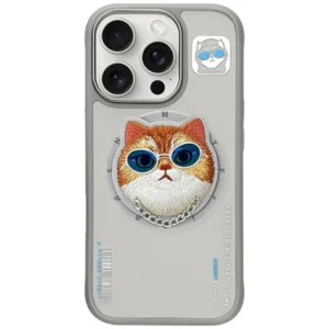 Nimmy Glasses Cool Cat MagSafe Case for iPhone 16 Pro - Grayeng