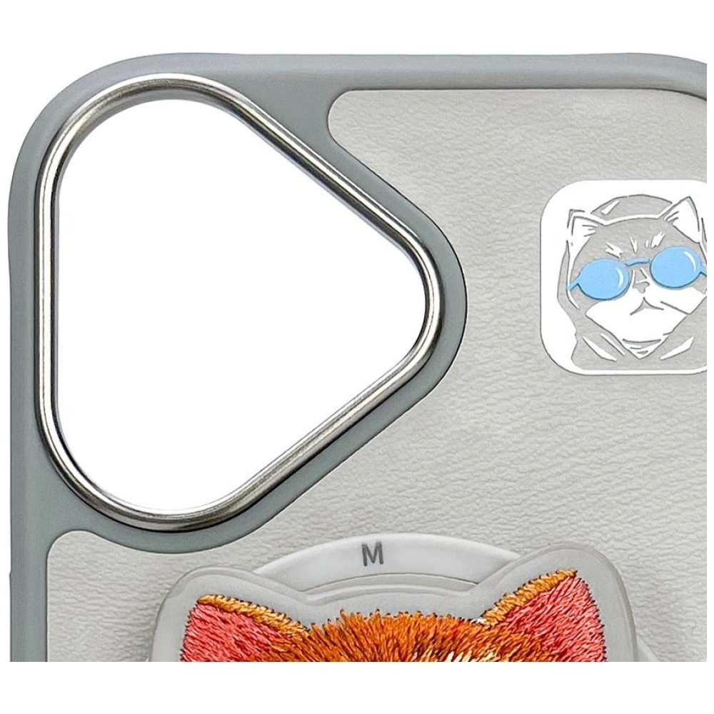 Nimmy Glasses Cool Cat MagSafe Case for iPhone 16 - Grayeng
