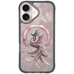Nimmy Magnetic Fantasy Animal MagSafe iPhone 16 Case - Rose Goldeng