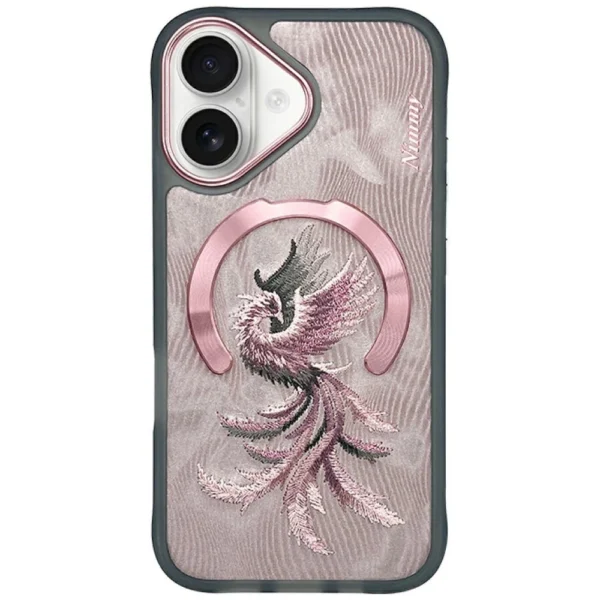 Nimmy Magnetic Fantasy Animal MagSafe iPhone 16 Case - Rose Goldeng