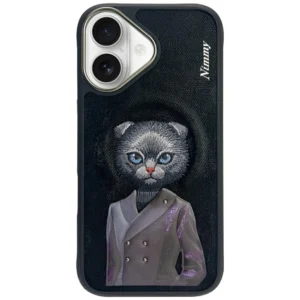 Nimmy Magnetic fashion cute pet MagSafe case for iPhone 16 - blackeng